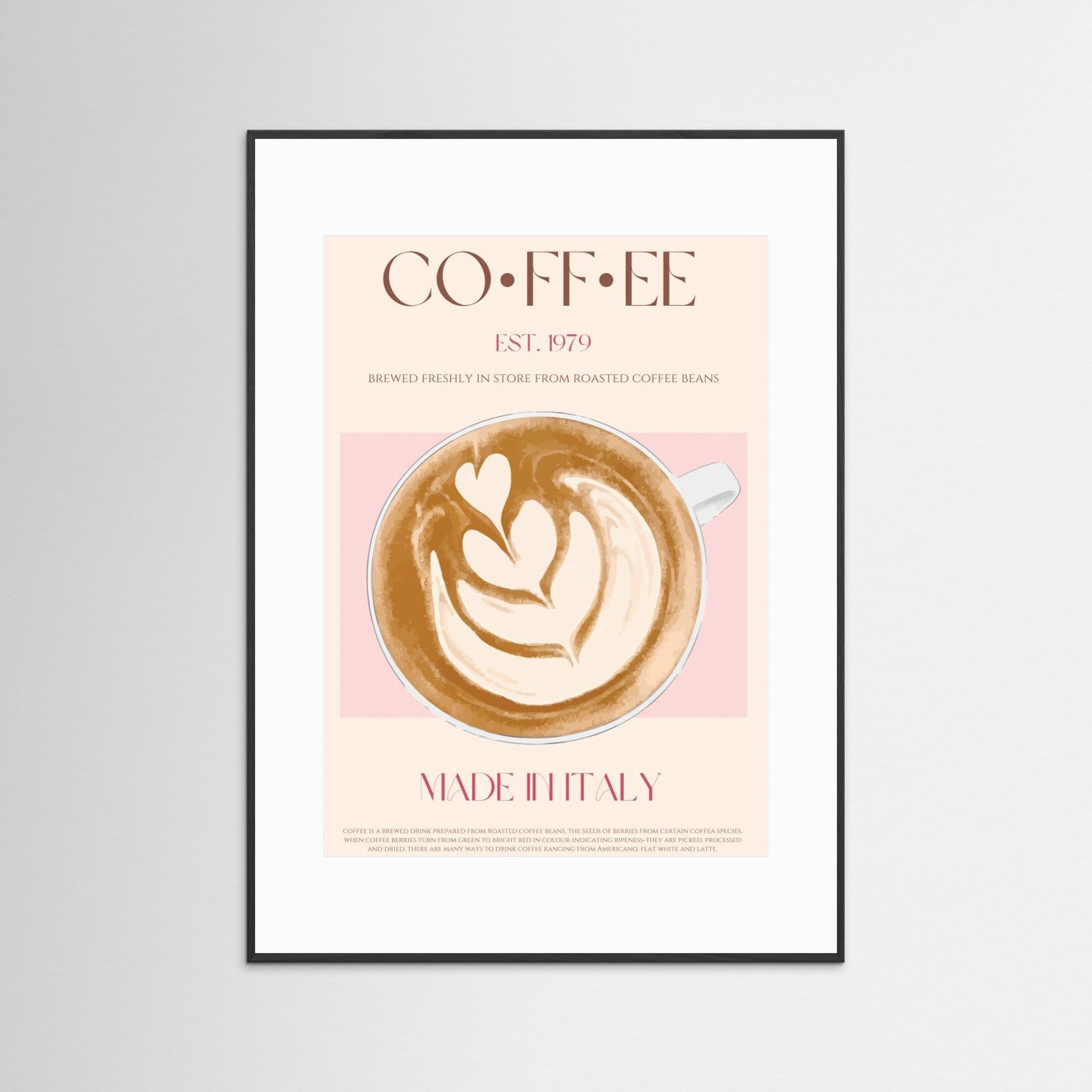Coffee by Nazma Khokhar - Fine Art Paper Print - dreamtprint.art - 14 x 21 cm / 5 x 8″ (A5)